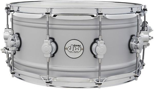 DW Drums Paradetrommel 14"x6,5" Design Aluminium Sd 14" in Silber