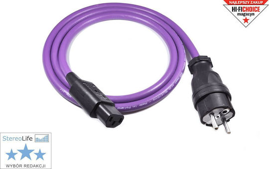 Melodika Schuko - IEC C13 Кабел 0.5м Лилав (MDP05)