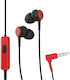 Maxell 304012.00.CN În ureche Handsfree cu două căști cu mufă 3.5mm Roșu