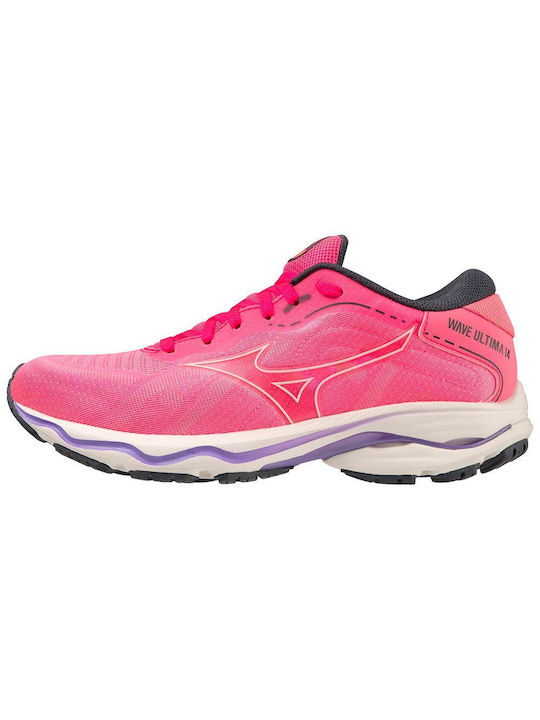 Mizuno Wave Ultima 14 Γυναικεία Αθλητικά Παπούτσια Running Ροζ