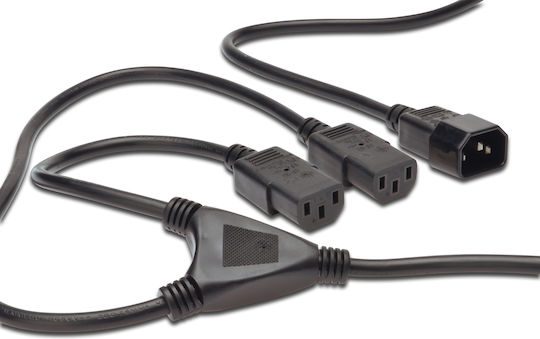 Digitus IEC C14 - IEC C13 Cable 1.7m Μαύρο AK-440400-017-S