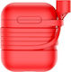 Baseus Case Silicone in Red color for Apple AirPods 1 / AirPods 2