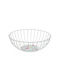 Versa Fruit Bowl Metallic White 28x10x28cm