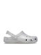 Crocs Classic Glitter Γυναικεία Σαμπό Ασημί