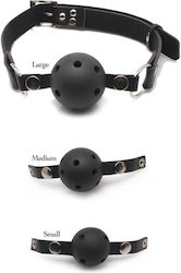 Pipedream Ball Knebel in Schwarz Farbe