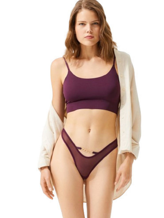 CottonHill Damen Slip Lila