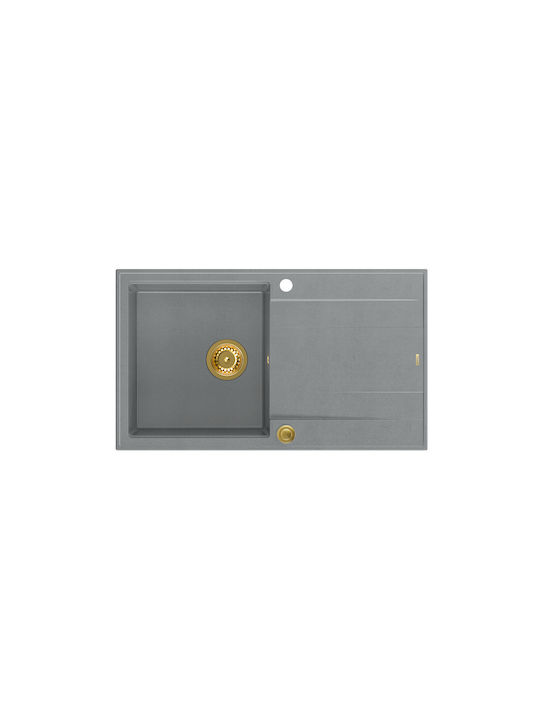 GraniteQ Evan 111 Drop-In Spüle aus Verbundgran...