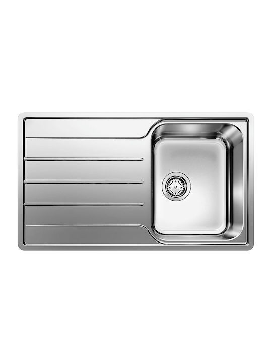 Blanco Lemis 45 S-IF 523030 Drop-In Sink Inox Brushed W86xD50cm Gray