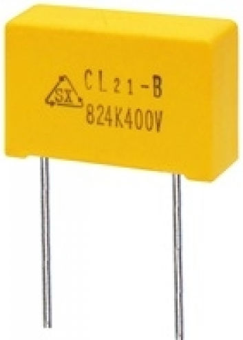 Cl21-b Meb P20mm Sxn Πυκνωτής Πολυεστέρα (MKT) 1μF 400V 30τμχ 01.004.0384