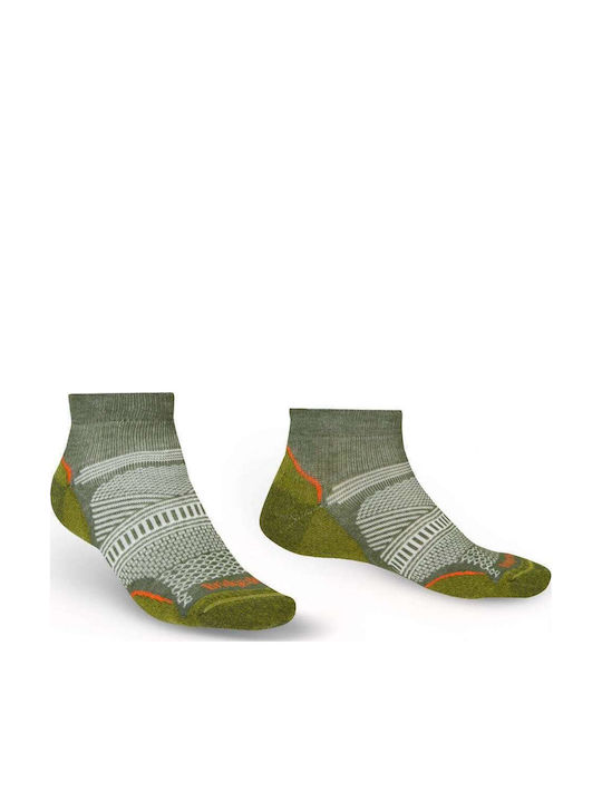 Bridgedale Unisex Hike Ultralight T2 Coolmax Performance Low Спортни Чорапи Зелен 1 чифт