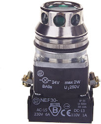 Promet W0-NEF30-KL On-Off Switch Pushbutton with Lighting Green