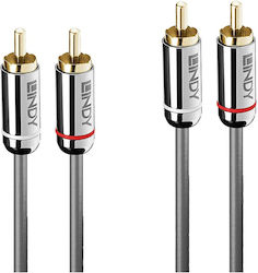 Lindy 35345 2x RCA-Stecker - 2x RCA-Stecker 1m