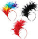 Carnival Headband Red made of Plastic 1pcs (Μiscellaneous Colors)