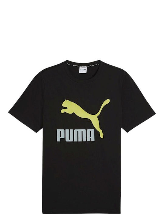 Puma Bluza Bărbătească cu Mânecă Scurtă Neagră