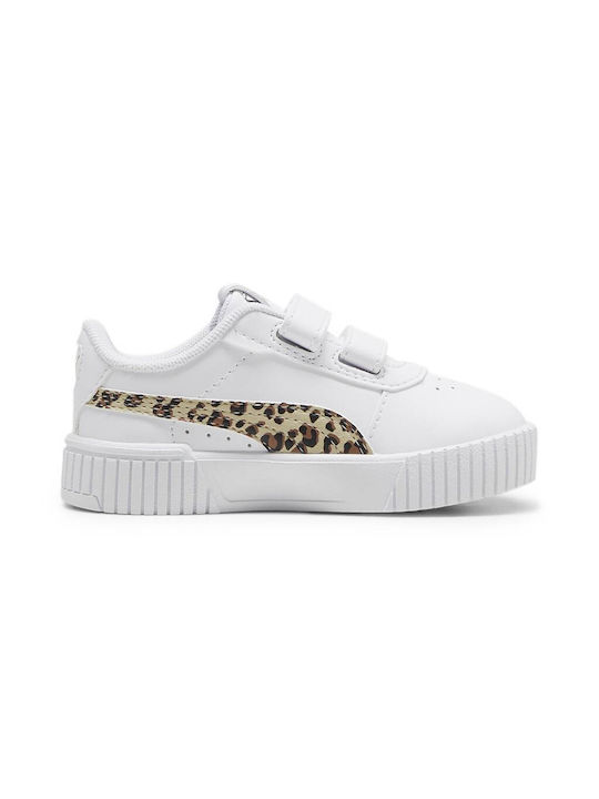 Puma Παιδικά Sneakers Carina 2.0 Animal Λευκά