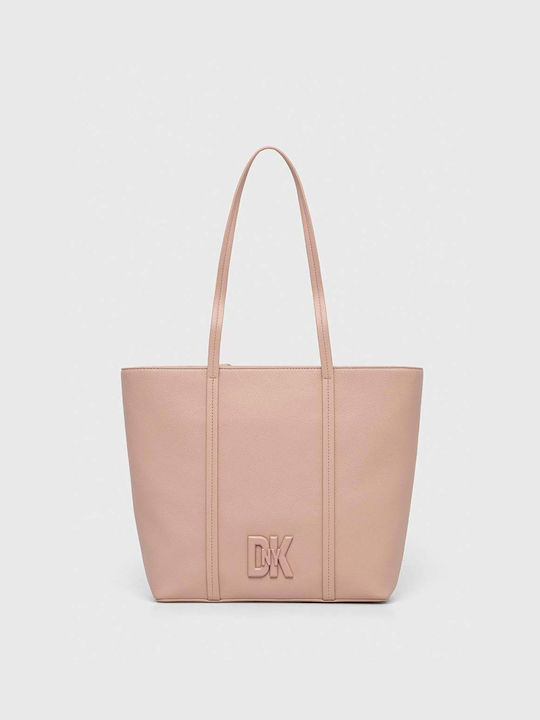 DKNY Leather Women's Bag Tote Pink