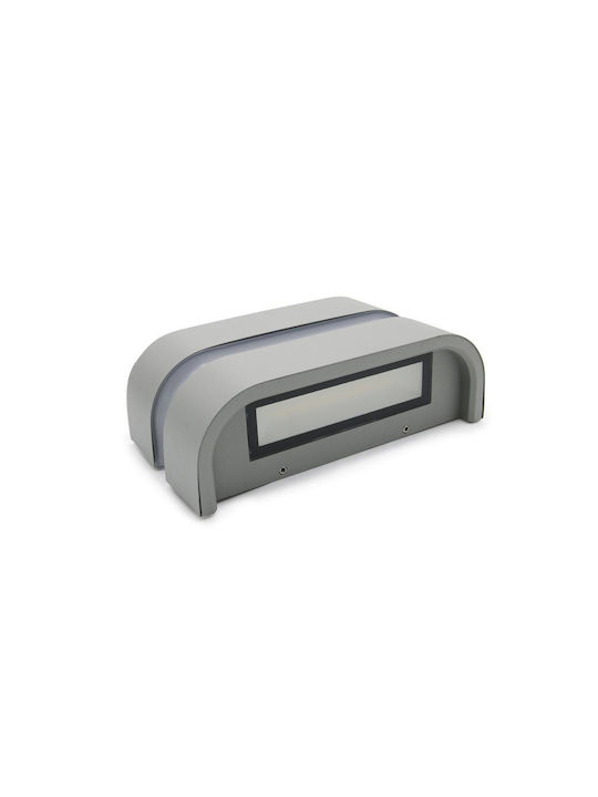 Adeleq Wall-Mounted Outdoor Spot Light LED IP64 23W with Warm White Light Double Beam