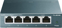 TP-LINK TL-SG105 v8 Negestionat L2 Switch cu 5 Porturi Gigabit (1Gbps) Ethernet
