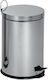 TnS Metallic Waste Bin 30lt with Pedal Silver
