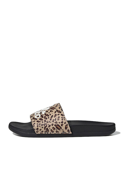 adidas Adilette Comfort Slides σε Μπεζ Χρώμα