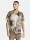 Sportliche Herrenbluse Kurzarm Plaster/multi