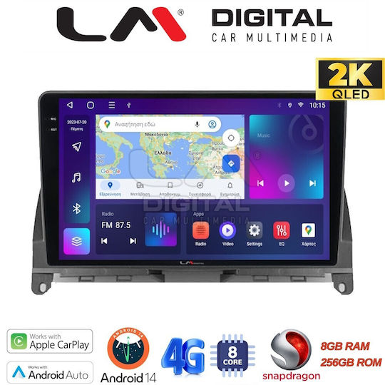 LM Digital Sistem Audio Auto pentru Mercedes-Benz Clasa C 2007>2011 (Bluetooth/USB/WiFi/GPS/Apple-Carplay/Android-Auto)