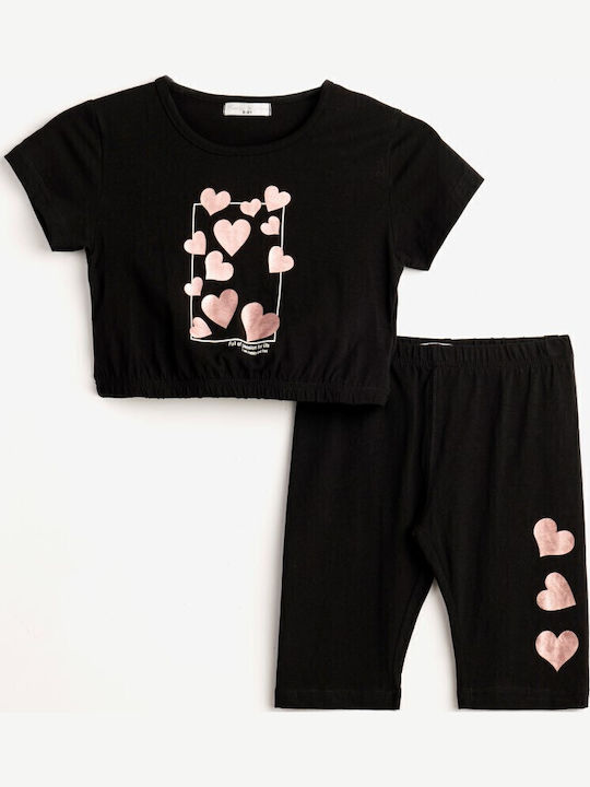 Funky Kids Set with Black Leggings 2 Pieces