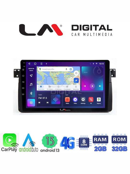 LM Digital Car Audio System for BMW Series 3 (E46) 1998>2005 (Bluetooth/USB/WiFi/GPS/Apple-Carplay/Android-Auto)