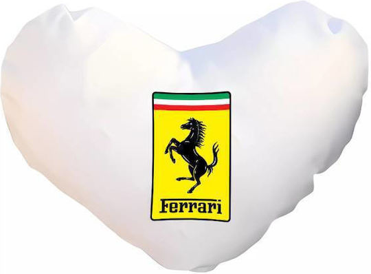 Takeposition Sofa-Kissen I Love Ferrari Weiß 40x40cm