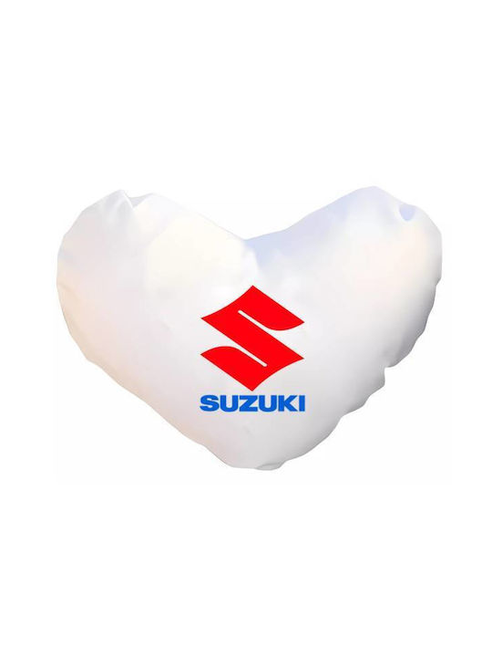 Takeposition Μαξιλάρι Καναπέ I Love Suzuki Λευκό 40x40εκ.