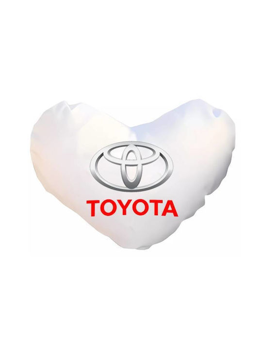 Takeposition Μαξιλάρι Καναπέ I Love Toyota Λευκό 40x40εκ.