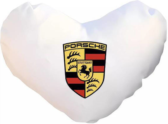 Takeposition Sofa Cushion I Love Porche White 40x40cm