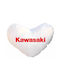 Takeposition Μαξιλάρι Καναπέ I Love Kawasaki Λευκό 40x40εκ.