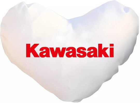 Takeposition Sofa Cushion I Love Kawasaki White 40x40cm