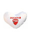 Takeposition Μαξιλάρι Καναπέ I Love Ducati Λευκό 40x40εκ.