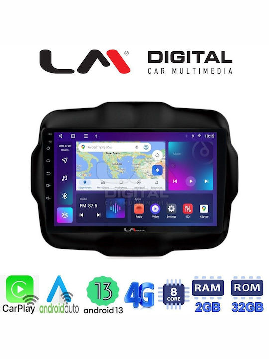 LM Digital Auto-Audiosystem für Jeep Rebell 2014> (Bluetooth/USB/WiFi/GPS/Apple-Carplay/Android-Auto)