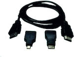 Hdtv HDMI 1.4 Cablu HDMI de sex masculin - HDMI de sex masculin 1.5m Negru