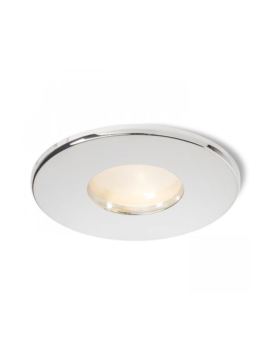 Rendl Light Studio Splash R Μεταλλικό Χωνευτό Σποτ με Ντουί GU10 Ασημί 1τμχ