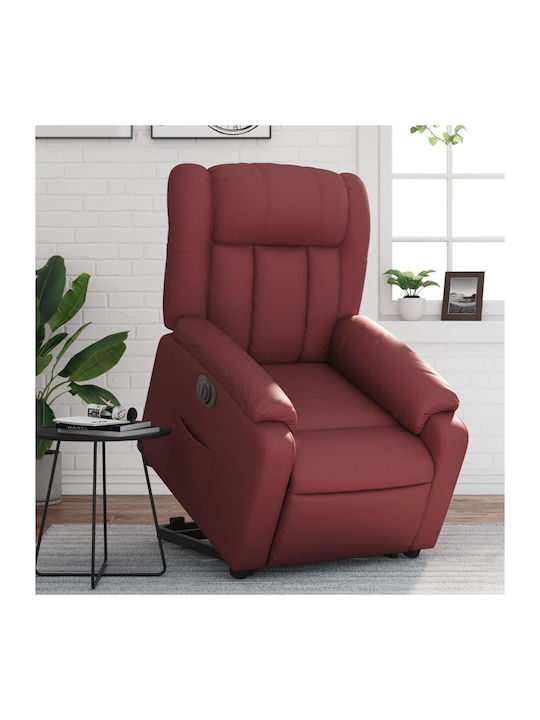Relax Armchair with Footstool from Leatherette ...