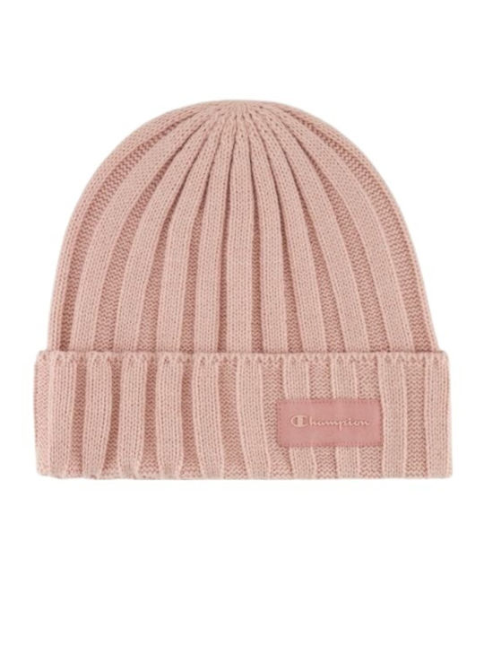 Beanie Unisex Σκούφος Πλεκτός σε Ροζ χρώμα