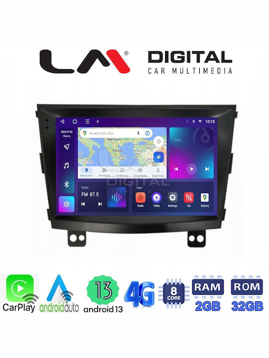LM Digital Ηχοσύστημα Αυτοκινήτου για Ssangyong Tivoli 2015 > 2019 (Bluetooth/USB/WiFi/GPS/Apple-Carplay/Android-Auto)