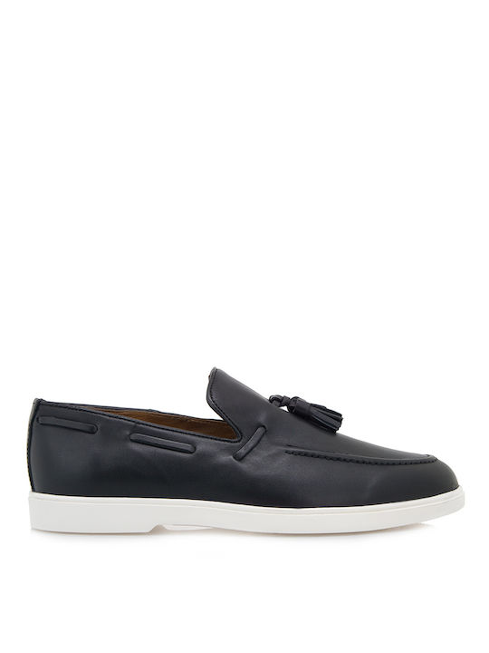 Giovanni Morelli Men's Piele Mocasini Negru