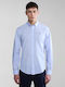 Long-sleeved Cotton Shirt Sky Blue