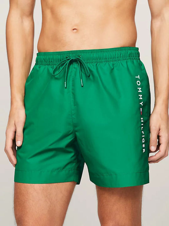 Tommy Hilfiger Men's Swimwear Shorts GREEN Striped