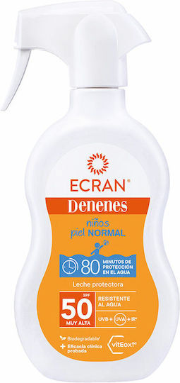 Ecran SPF50 Αδιάβροχο Παιδικό Αντηλιακό Γαλάκτωμα 270ml