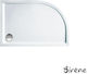 Sirene U-Shaped Acrilic Shower Alb Extra Flat 1...