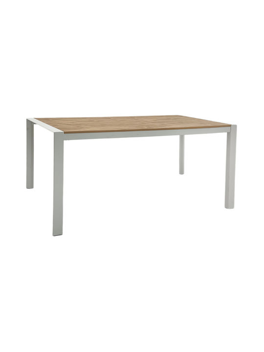 Goya Outdoor Dinner Aluminum Table Natural 160x...