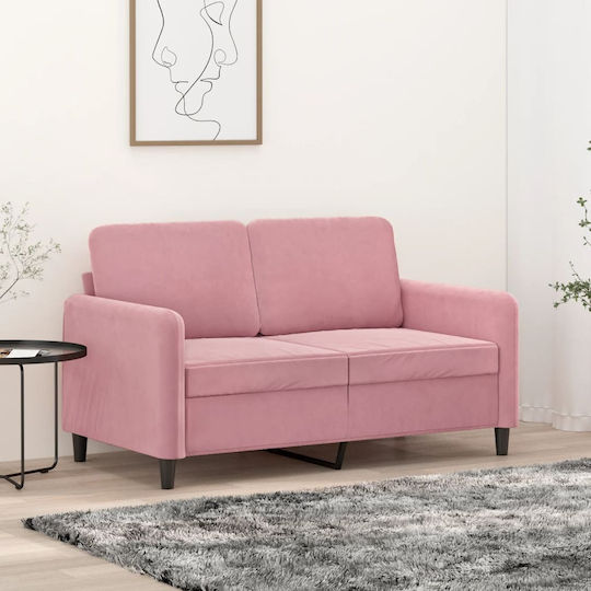 Doppelsitzer Samt Rosa Sofa 138x77x80cm