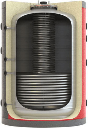 MasterSOL BUFi1 Δοχείο Αδράνειας Inox 500lt με έναν Εναλλάκτη Τριπλής Ενέργειας