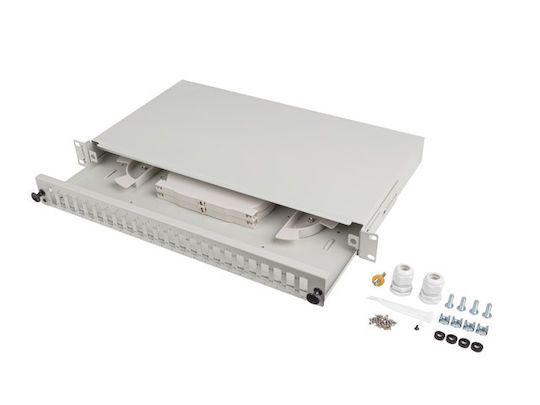 Lanberg Patch Panel για Rack 1U 19" Γκρι